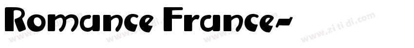 Romance France字体转换